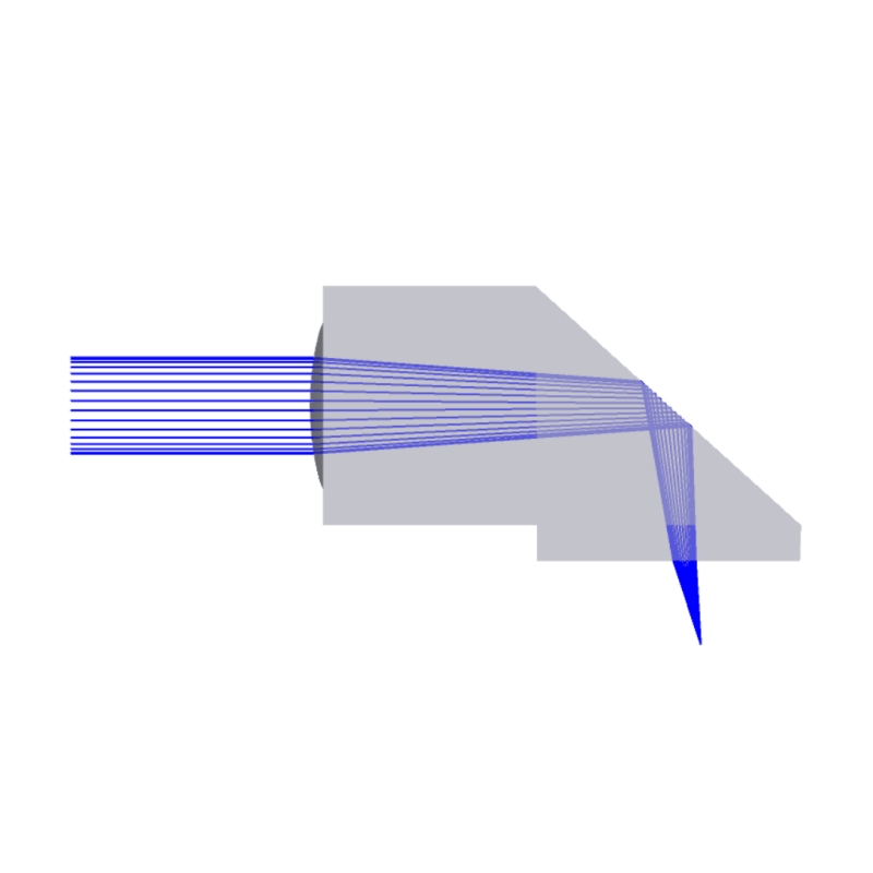 Aspherical Lens Array With Integrated Deflecting Prism