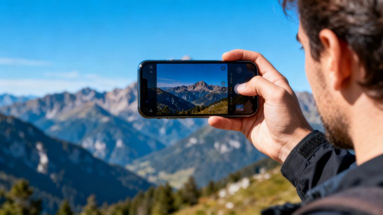 Modern Smartphone Taking Photos